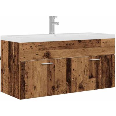 HELLOSHOP26 Mobiletto Da Bagno Sospeso Dal Design Moderno 100 X 38 X 46 Cm Contenitore Resistente In Legno Anticato 020056319 HELLOSHOP26 Mobiletto Da Bagno Sospeso Dal Design Moderno 100 X 38 X 46 Cm Contenitore Resistente In Legno Anticato 020056319