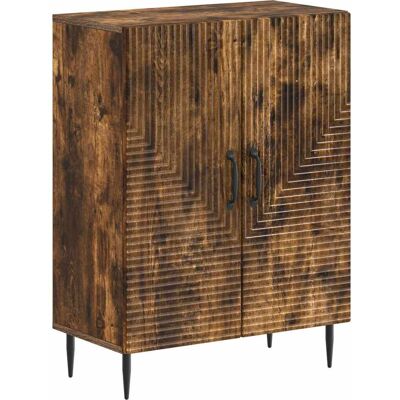 VIDAXL Mobiletto Da Bagno Haarlem Rovere Fumo 59,5 X 31 X 80 Cm VIDAXL Mobiletto Da Bagno Haarlem Rovere Fumo 59,5 X 31 X 80 Cm