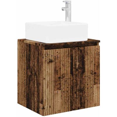 VIDAXL Mobile Lavabo Da Parete Legno Antico 53 X 35 X 63 Cm VIDAXL Mobile Lavabo Da Parete Legno Antico 53 X 35 X 63 Cm
