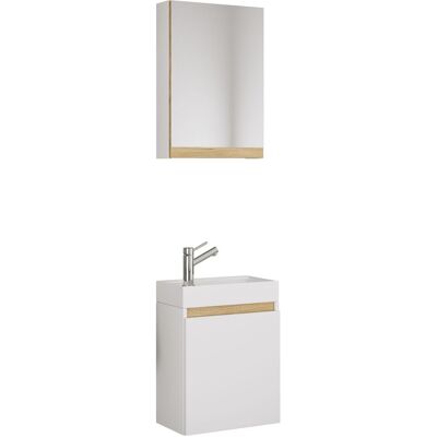VCM Mobiletto Da Bagno, Toilette Per Gli Ospiti, Lavabo, Cosila 113x41x22 - VCM Mobiletto Da Bagno, Toilette Per Gli Ospiti, Lavabo, Cosila 113x41x22 -