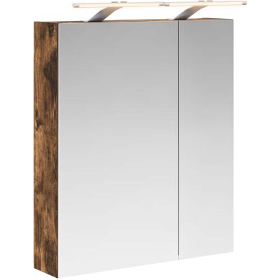 VIDAXL Mobiletto Per Specchio Da Bagno Rovere Fumé 60 X 14,5 X 70 Cm VIDAXL Mobiletto Per Specchio Da Bagno Rovere Fumé 60 X 14,5 X 70 Cm