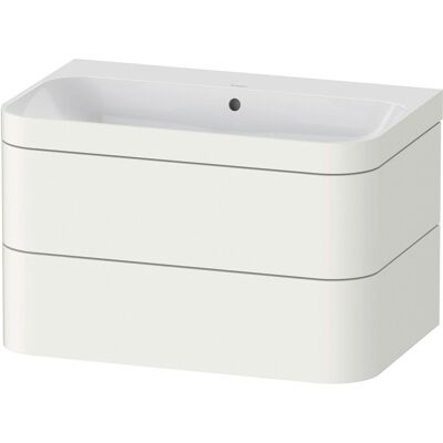 Duravit Happy D.2 Plus Set lavabo e mobile sospeso HP4637N3636 77,5 x 49 cm, bianco opaco Duravit Happy D.2 Plus Set lavabo e mobile sospeso HP4637N3636 77,5 x 49 cm, bianco opaco