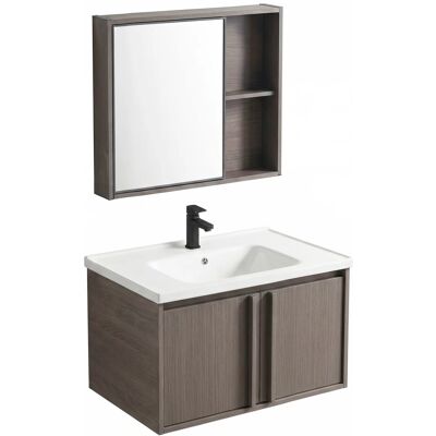REA Un Set Di Mobili Da Bagno Con Lavabo Gama T25023 Kjm 60cm Brown REA Un Set Di Mobili Da Bagno Con Lavabo Gama T25023 Kjm 60cm Brown