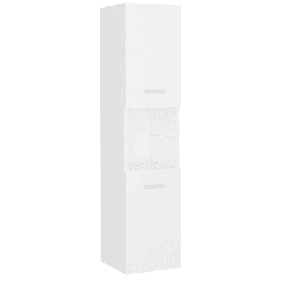 HELLOSHOP26 Elegante Mobiletto Da Bagno 30 X 30 X 130 Cm Pratico Contenitore In Legno Composito Bianco 020047835 HELLOSHOP26 Elegante Mobiletto Da Bagno 30 X 30 X 130 Cm Pratico Contenitore In Legno Composito Bianco 020047835