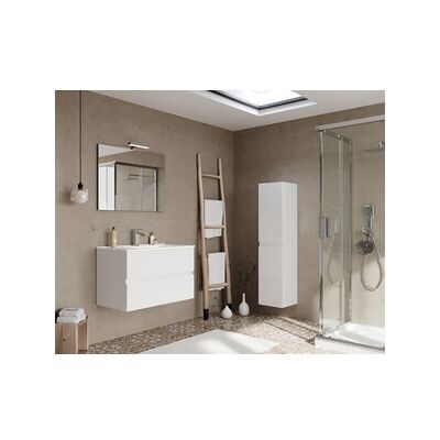 MARCA Mobile Bagno Easy 2c Sospeso 80 Bianco Lucido MARCA Mobile Bagno Easy 2c Sospeso 80 Bianco Lucido