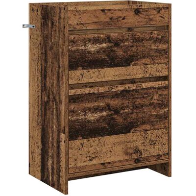 VIDAXL Mobiletto Da Bagno Sotto Lavabo Legno Antico 56 X 37,5 X 81 Cm VIDAXL Mobiletto Da Bagno Sotto Lavabo Legno Antico 56 X 37,5 X 81 Cm