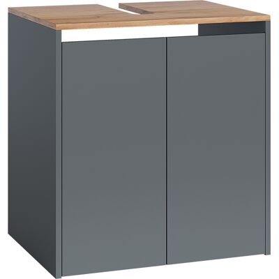 Vicco Mobile Sottolavabo Per Bagno Viktor, Antracite/rovere Dorato, 60.2 X 65 Cm, Vicco Mobile Sottolavabo Per Bagno Viktor, Antracite/rovere Dorato, 60.2 X 65 Cm,