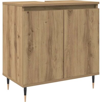 HELLOSHOP26 Mobiletto Da Bagno Moderno In Legno Composito Dimensioni 58 X 33 X 60 Cm Con Pratico Vano Contenitore In Rovere Lavorato A Mano. Codice Articolo: 020051095. HELLOSHOP26 Mobiletto Da Bagno Moderno In Legno Composito Dimensioni 58 X 33 X 60 Cm Con Pratico Vano Contenitore In Rovere Lavorato A Mano. Codice Articolo: 020051095.