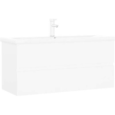 HELLOSHOP26 Mobile Sottolavabo Con Lavabo Integrato 100 X 39 X 45 Cm Pratico Contenitore Stile Contemporaneo Legno Bianco 020055098 HELLOSHOP26 Mobile Sottolavabo Con Lavabo Integrato 100 X 39 X 45 Cm Pratico Contenitore Stile Contemporaneo Legno Bianco 020055098