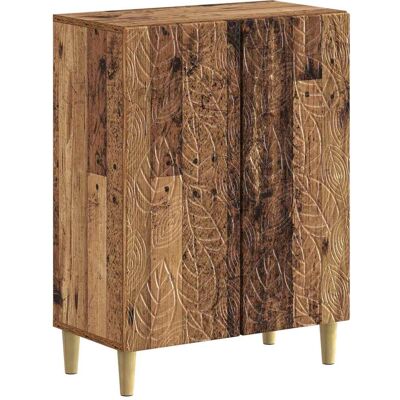 VIDAXL Mobiletto Da Bagno Delft Legno Antico 59,5 X 31 X 80 Cm VIDAXL Mobiletto Da Bagno Delft Legno Antico 59,5 X 31 X 80 Cm