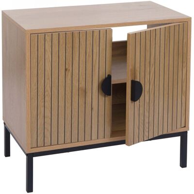 DÉCOSHOP26 Mobiletto Sottolavello Con 2 Ante A Chiusura Ammortizzata 62x63x35 Cm Effetto Legno Naturale Mdf Melaminico Struttura In Metallo 040009254 DÉCOSHOP26 Mobiletto Sottolavello Con 2 Ante A Chiusura Ammortizzata 62x63x35 Cm Effetto Legno Naturale Mdf Melaminico Struttura In Metallo 040009254