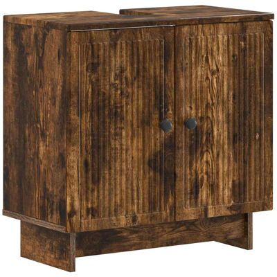 VIDAXL Armadio Per Lavabo Da Bagno Ede Rovere Fumo 59,5 X 31,5 X 59 Cm VIDAXL Armadio Per Lavabo Da Bagno Ede Rovere Fumo 59,5 X 31,5 X 59 Cm