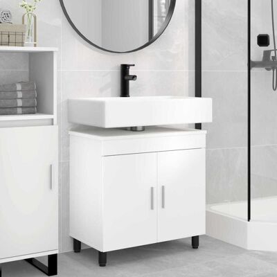 VIDAXL Mobiletto Da Bagno Bianco 60 X 35 X 60 Cm Legno VIDAXL Mobiletto Da Bagno Bianco 60 X 35 X 60 Cm Legno