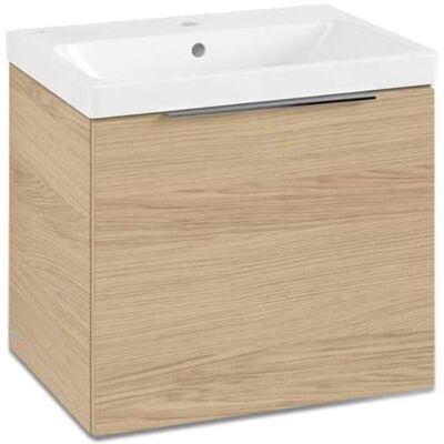 Villeroy & Boch Architectura - Mobiletto Con Lavabo, 55x47x42 Cm, 1 Cassetto, Nordic Oak 4a876001svj Villeroy & Boch Architectura - Mobiletto Con Lavabo, 55x47x42 Cm, 1 Cassetto, Nordic Oak 4a876001svj