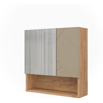 Vicco Specchio Contenitore Bagno Irma, Rovere Dorato, 54 X 55 Cm, Vicco Specchio Contenitore Bagno Irma, Rovere Dorato, 54 X 55 Cm,