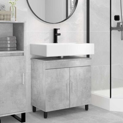 VIDAXL Mobiletto Da Bagno Grigio Cemento 60 X 35 X 60 Cm VIDAXL Mobiletto Da Bagno Grigio Cemento 60 X 35 X 60 Cm
