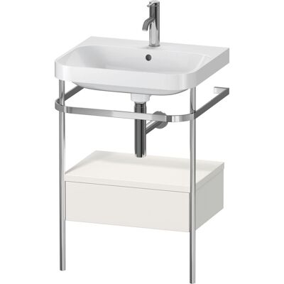 Duravit Happy D.2 Plus C-shaped Set Avec Console Métallique Et Duravit Happy D.2 Plus C-shaped Set Avec Console Métallique Et