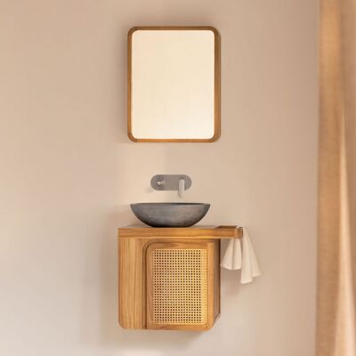 SKLUM Set Di Mobili Da Bagno Sospesi 60x40 Cm In Legno Di Teak Georgy SKLUM Set Di Mobili Da Bagno Sospesi 60x40 Cm In Legno Di Teak Georgy
