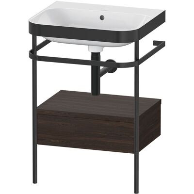 Duravit Noyer brossé Set lavabo con estensione completa - 57,5x49 cm Duravit Noyer brossé Set lavabo con estensione completa - 57,5x49 cm