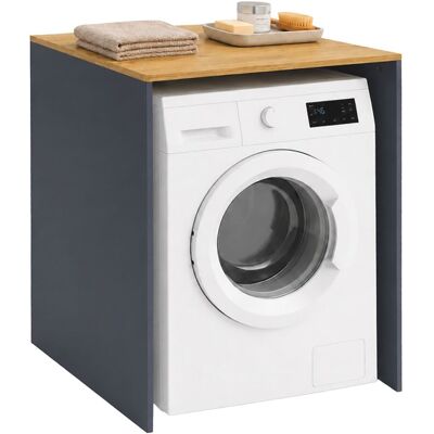 RELAXDAYS Mobile Sopra Lavatrice E Asciugatrice, A X L X P: 88 X 68 X 60 Cm, Antracite/naturale RELAXDAYS Mobile Sopra Lavatrice E Asciugatrice, A X L X P: 88 X 68 X 60 Cm, Antracite/naturale