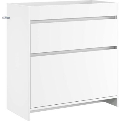 VIDAXL Mobiletto Da Bagno Sotto Lavabo Bianco 78,5 X 37,5 X 81 Cm VIDAXL Mobiletto Da Bagno Sotto Lavabo Bianco 78,5 X 37,5 X 81 Cm