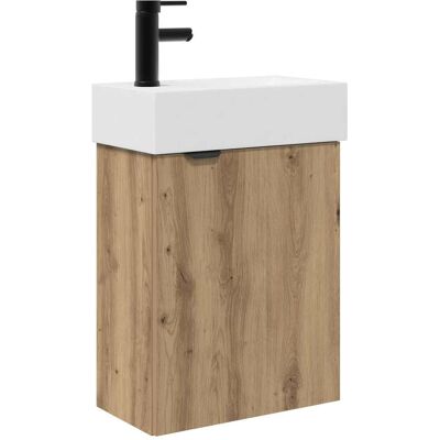VIDAXL Mobile Bagno Con Rubinetto Rovere Artigianale VIDAXL Mobile Bagno Con Rubinetto Rovere Artigianale