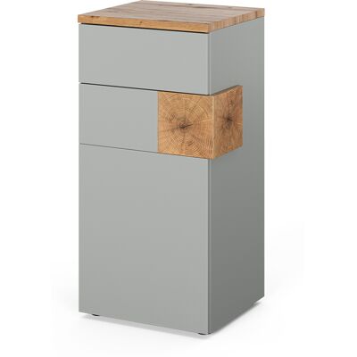 Vicco Mobiletto Bagno Eden, Grigio/artisan, 40 X 84 Cm, Vicco Mobiletto Bagno Eden, Grigio/artisan, 40 X 84 Cm,