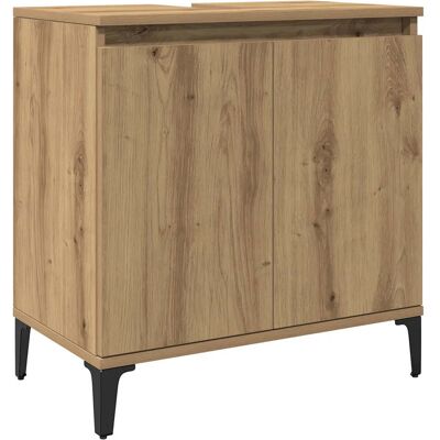 HELLOSHOP26 Mobiletto Sottolavello Moderno Con Pratico Contenitore 58 X 33 X 60 Cm Finitura Rovere Ingegnerizzato Realizzato Artigianalmente 020051044 HELLOSHOP26 Mobiletto Sottolavello Moderno Con Pratico Contenitore 58 X 33 X 60 Cm Finitura Rovere Ingegnerizzato Realizzato Artigianalmente 020051044