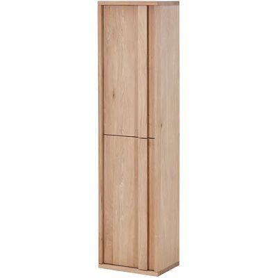 Unique Colonna Bagno Sospesa In Rovere Massello Naturale Chiaro H140 Cm - Sarlo Unique Colonna Bagno Sospesa In Rovere Massello Naturale Chiaro H140 Cm - Sarlo