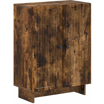 VIDAXL Mobiletto Da Bagno Ede Rovere Fumo 59,5 X 31 X 80 Cm VIDAXL Mobiletto Da Bagno Ede Rovere Fumo 59,5 X 31 X 80 Cm