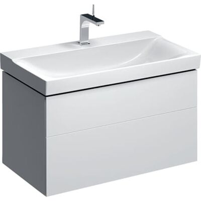 KERAMAG - Geberit Xeno 2 Armoire Sous Lavabo 880x530x462mm, 2 Tiroirs, KERAMAG - Geberit Xeno 2 Armoire Sous Lavabo 880x530x462mm, 2 Tiroirs,
