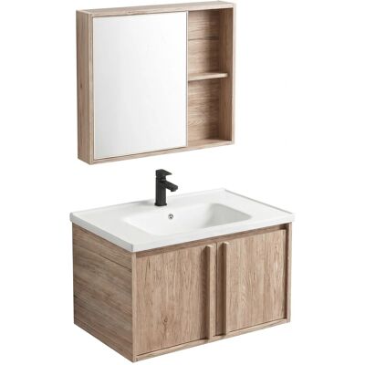 REA Un Set Di Mobili Da Bagno Con Lavabo Gama T25023 Qhm 60cm Beige REA Un Set Di Mobili Da Bagno Con Lavabo Gama T25023 Qhm 60cm Beige