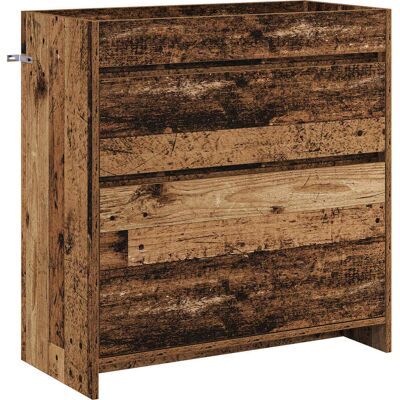VIDAXL Mobiletto Da Bagno Sotto Lavabo Legno Antico VIDAXL Mobiletto Da Bagno Sotto Lavabo Legno Antico