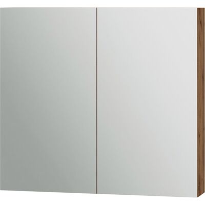 Vicco Specchio Contenitore Bagno Lotta, Rovere, 79.7 X 73.2 Cm Con 2 Porte, Vicco Specchio Contenitore Bagno Lotta, Rovere, 79.7 X 73.2 Cm Con 2 Porte,