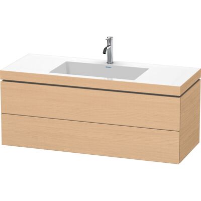 Duravit L-Cube lavabo a parete - Rovere naturale, 2 cassetti Duravit L-Cube lavabo a parete - Rovere naturale, 2 cassetti