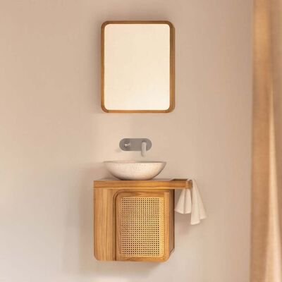 SKLUM Set Di Mobili Da Bagno Sospesi 60x40 Cm In Legno Di Teak Georgy SKLUM Set Di Mobili Da Bagno Sospesi 60x40 Cm In Legno Di Teak Georgy