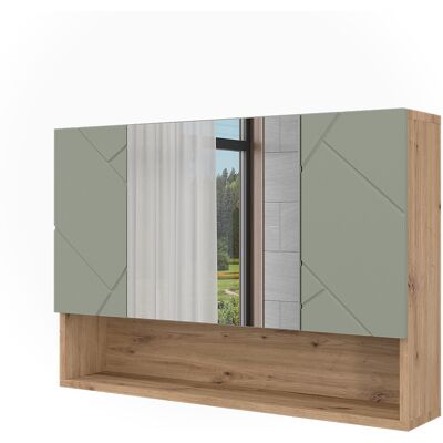 Vicco Specchio Contenitore Bagno Irma, Verde Salvia, 80.1 X 55 Cm, Vicco Specchio Contenitore Bagno Irma, Verde Salvia, 80.1 X 55 Cm,