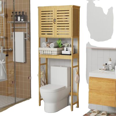 OEM Mobiletto Contenitore Sopra Il Wc, Ripiani Regolabili, Design Autoportante, Oro OEM Mobiletto Contenitore Sopra Il Wc, Ripiani Regolabili, Design Autoportante, Oro