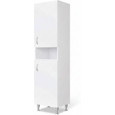 NEGRARI Colonna Bagno/lavanderia Eco Bianca In Legno Idrofugo Con Ripiani Interni Regolabili 45x50x185 Cm NEGRARI Colonna Bagno/lavanderia Eco Bianca In Legno Idrofugo Con Ripiani Interni Regolabili 45x50x185 Cm
