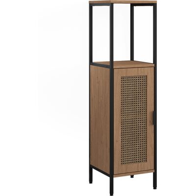 Vicco Mobile Da Bagno Linara, Rovere/nero, 30 X 110 Cm, Vicco Mobile Da Bagno Linara, Rovere/nero, 30 X 110 Cm,