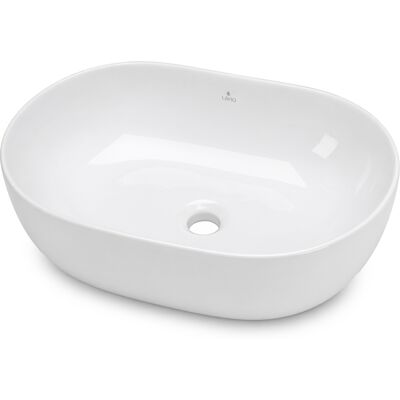 AKORD Lavabo Da Appoggio Ovale Elipse Ceramica 49 Cm Bianco AKORD Lavabo Da Appoggio Ovale Elipse Ceramica 49 Cm Bianco