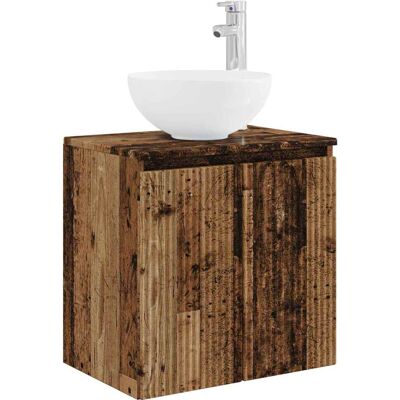 VIDAXL Mobile Lavabo Da Parete Legno Antico 49,5 X 41 X 64,5 Cm VIDAXL Mobile Lavabo Da Parete Legno Antico 49,5 X 41 X 64,5 Cm