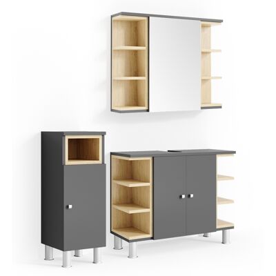 Set di Arredo Bagno Vicco Aquis - Porte Reversibili Set di Arredo Bagno Vicco Aquis - Porte Reversibili