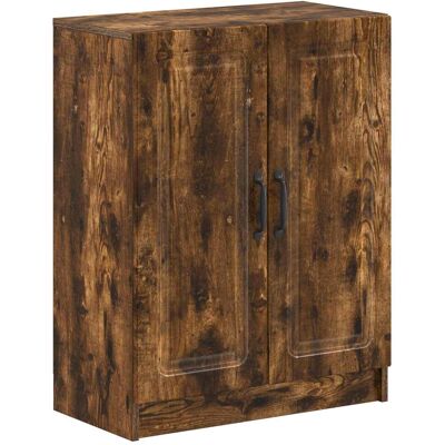VIDAXL Mobiletto Da Bagno Utrecht Rovere Fumo 59,5 X 31 X 77 Cm VIDAXL Mobiletto Da Bagno Utrecht Rovere Fumo 59,5 X 31 X 77 Cm