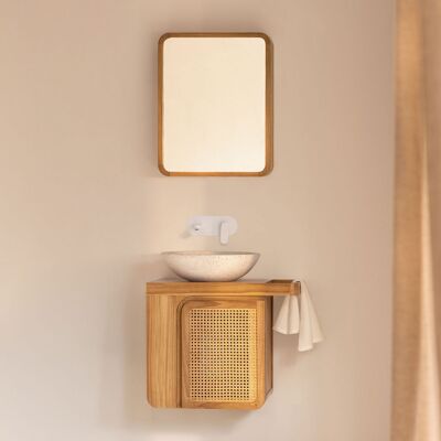 SKLUM Set Di Mobili Da Bagno Sospesi 60x40 Cm In Legno Di Teak Georgy SKLUM Set Di Mobili Da Bagno Sospesi 60x40 Cm In Legno Di Teak Georgy