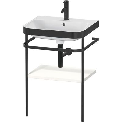 Duravit Bianco Set di Mobile Bagno Senza Cuciture con Cornice in Metallo - 57,5x49cm Duravit Bianco Set di Mobile Bagno Senza Cuciture con Cornice in Metallo - 57,5x49cm