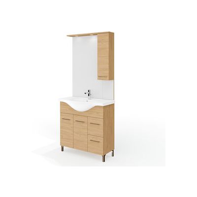 MARCA Mobile Bagno Rubino 2a+2c 85 Rovere Naturale MARCA Mobile Bagno Rubino 2a+2c 85 Rovere Naturale