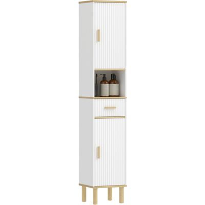 OEM Armadietto 172 Cm, Mobile Bagno Con Cassetto E Ripiani Regolabili, Bianco OEM Armadietto 172 Cm, Mobile Bagno Con Cassetto E Ripiani Regolabili, Bianco