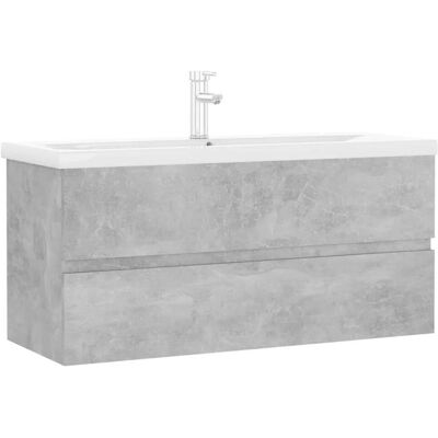HELLOSHOP26 Mobile Lavabo Moderno Integrato 100 X 39 X 45 Cm Con Pratico Vano Contenitore Per Il Bagno In Legno Grigio Cemento 020055101 HELLOSHOP26 Mobile Lavabo Moderno Integrato 100 X 39 X 45 Cm Con Pratico Vano Contenitore Per Il Bagno In Legno Grigio Cemento 020055101