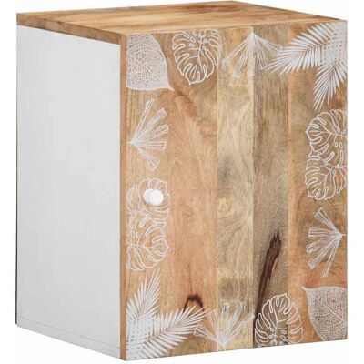 HELLOSHOP26 Mobiletto Da Bagno Sospeso 38 X 33 X 48 Cm Design Minimalista Legno Di Mango Bianco Naturale 020057850 HELLOSHOP26 Mobiletto Da Bagno Sospeso 38 X 33 X 48 Cm Design Minimalista Legno Di Mango Bianco Naturale 020057850